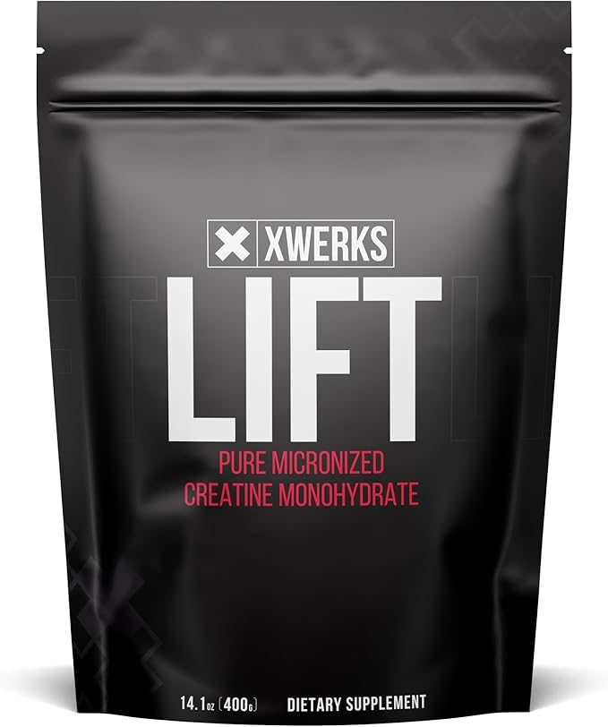 Lift Micronized Creatine Monohydrate Powder, Unflavored, 80 Servings – 100% Pure Natural 5000mg Formula Creatines – Highly Soluble Mass Gainer Bulk Supplement – Pre Workout for Muscle Growth & Repair