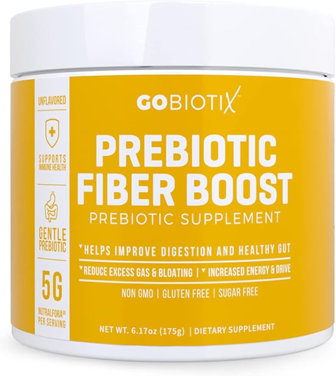 GOBIOTIX Fiber Supplement – Prebiotic Soluble Fiber Powder, Supports Gut Health and Digestive Regularity – Gummies Alternative – Gluten & Sugar Free, Keto, Vegan – 1 Scoop Daily, 35 Servings (1 Pack)