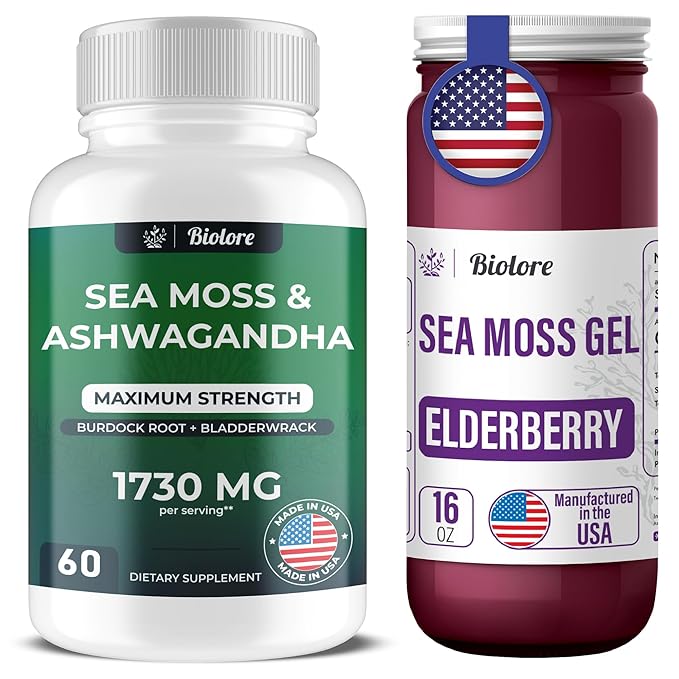 Ashwagandha Gummies and Elderberry Sea Moss Gel